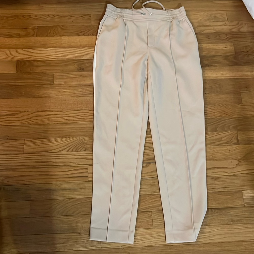 Khaki colored slacks
